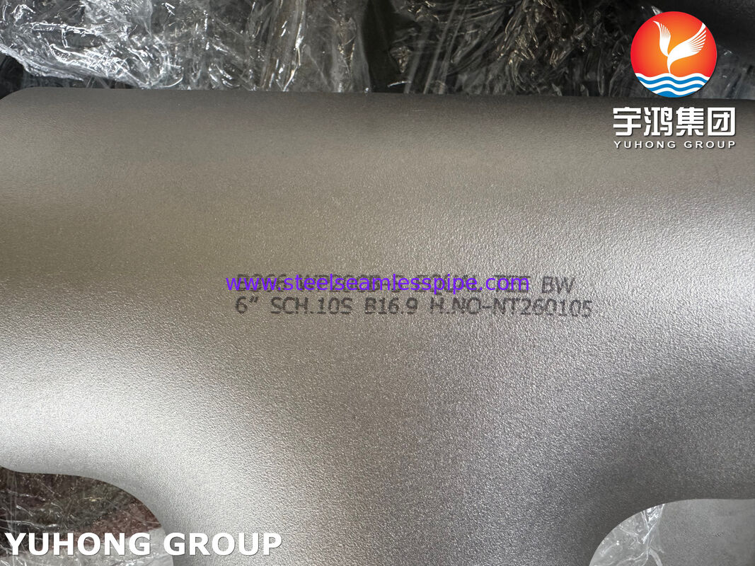 ASTM B366 N08810 Incoloy 800H Никелевый сплав равнопроходный тройник для высокотемпературных трубопроводов