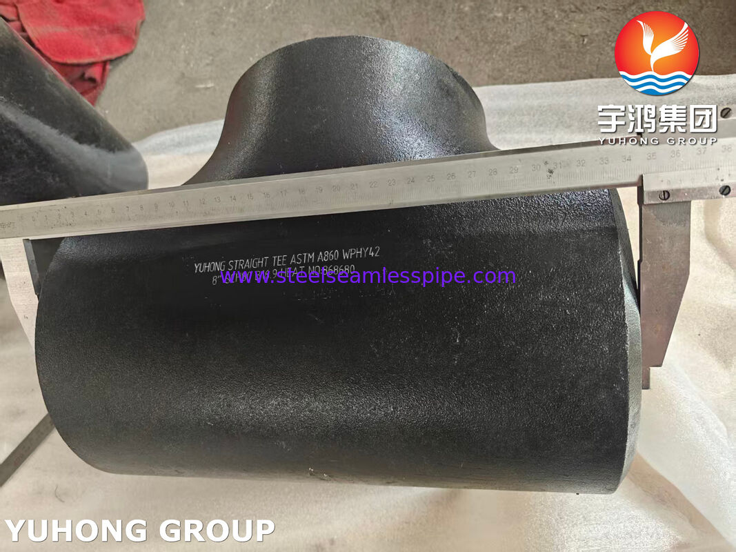 ASTM A860 WPHY 42 Углеродистая стальная прямая лента ASME B16.9 Стальные трубные фитинги