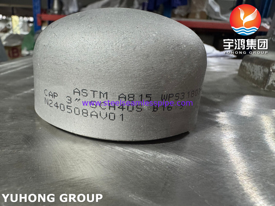 ASTM A815 WPS31803 Дуплексная крышка трубы из нержавеющей стали Дуплексная крышка 2205
