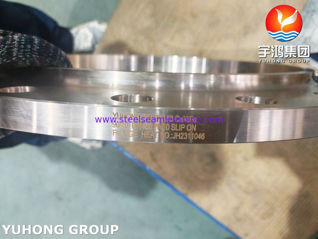 DIN 86033 CuNi 90/10 (C71500) Фланцевая фланцевая труба для морских судов из меди и никеля