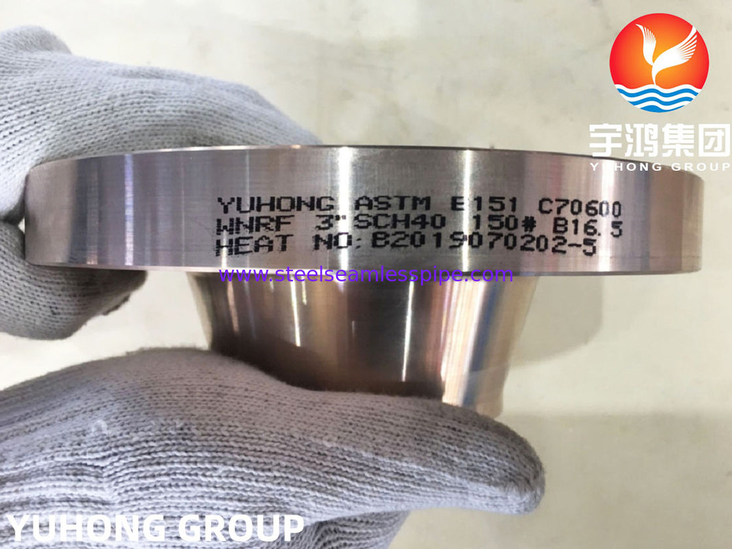 МЕДНЫЙ ФЛАНЕЦ B151 C70600 ШЕИ ЗАВАРКИ НИКЕЛЯ/ТИП RF DIN 2,0872