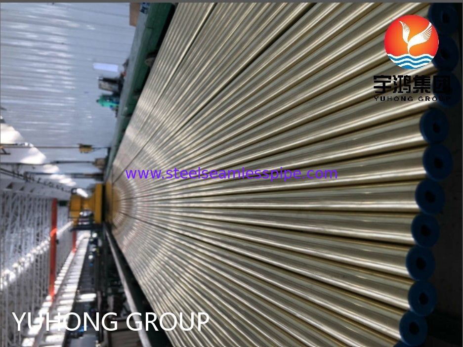 ASTM B111 C44300 O61 Бесшовная медная труба, латунная медная круглая труба для Теплообменников