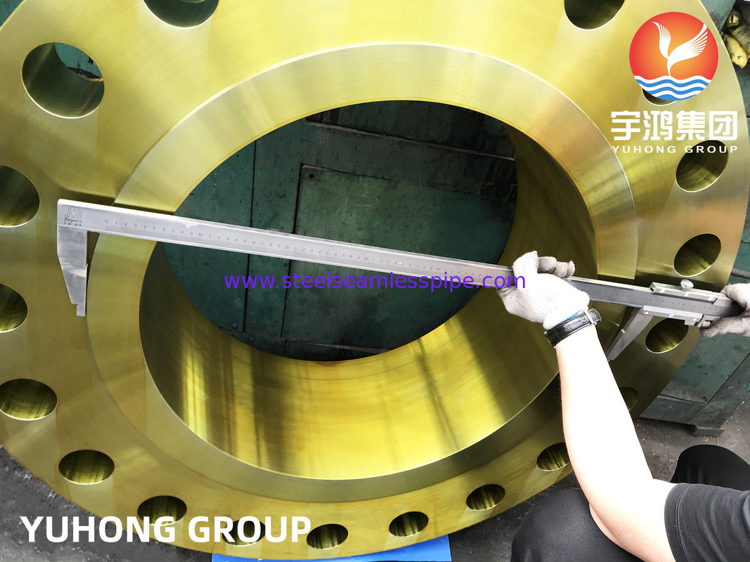 Фланец с приварной шейкой A694 F52 с антикоррозийным покрытием, кованый из углеродистой и легированной стали B16.47, устойчивый к сероводороду