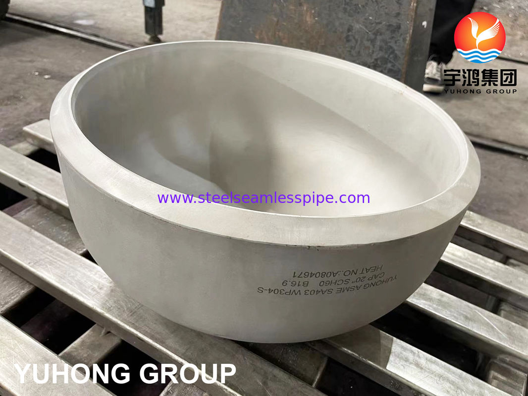 ASME SA403 WP304-S ТОРЦЕВАЯ КРЫШКА ИЗ НЕРЖАВЕЮЩЕЙ СТАЛИ ФИТИНГ B16.9