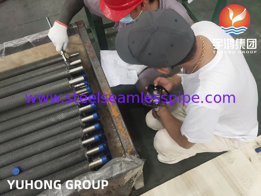 ASTM A179 Бесшовная труба из углеродистой стали с алюминиевым ASTM B221 6063 (1060), экструдированная труба с крыльями