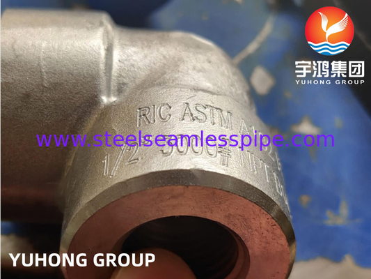 ASTM A182 F53 выковало локоть 90deg NPT 3000# 1/2» до 4