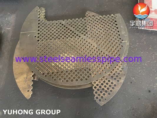 ASME SB171 C71500 Поперечный баффл, продольный баффл, импинговая пластина для применения в теплообменнике