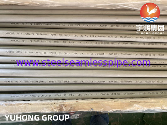 ASTM A213 TP304 Бесшовные теплообменники и трубы для печи из нержавеющей стали