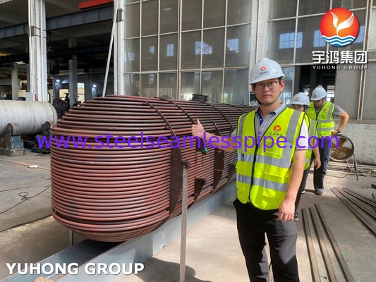Табличка теплообменника D-E1 A ASME SA213 T11 U Bend Tube с ASME SA-516 GR.70 (N, FGP) Табличка ASME U STAMP