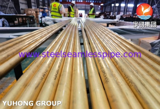 C68700 Бесшовная трубка из медного сплава ASTM B111 для теплообменников