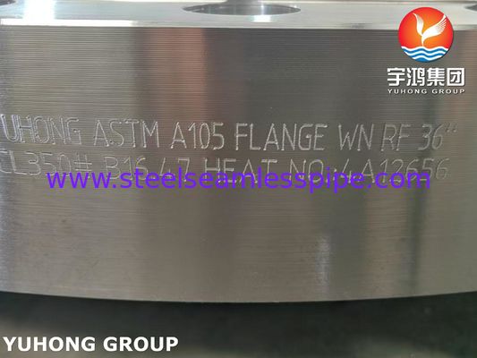 ASTM A105 Сварная шея с поднятой линией из углеродистой стали кованый фланц B16.5