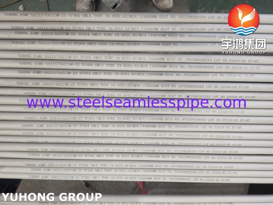 ASTM A213 TP304 Бесшовная трубка из нержавеющей стали для теплообменника и котла