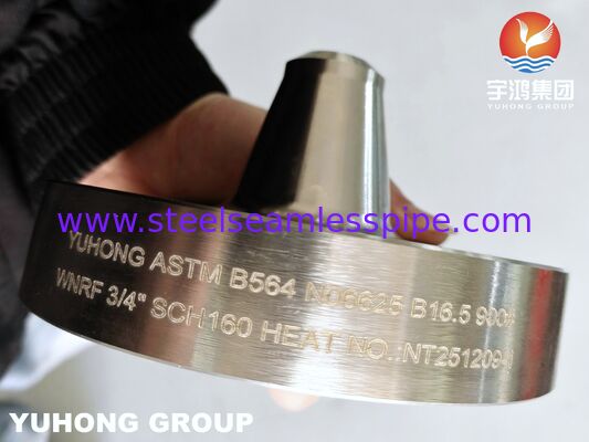 Фланец с приварным кольцом из никелевого сплава Inconel 625 с повышенным давлением и коррозионной стойкостью по стандарту ASTM B564