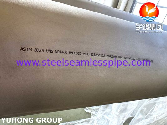 ASTM B725 Monel 400 Никелевая сплав сварная труба с коррозионной стойкостью и индивидуальными размерами
