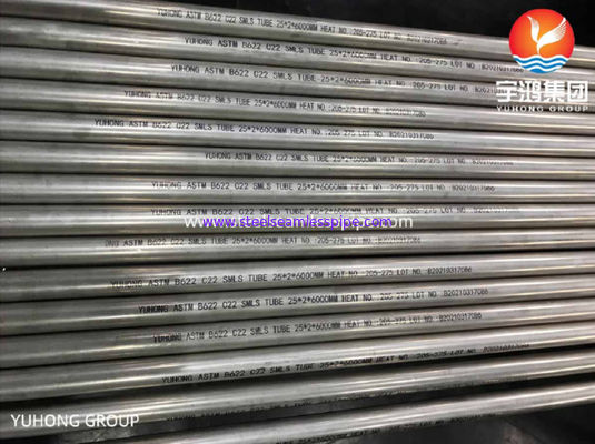 Трубка 25*2*6000mm стали ASTM B622 C22 UNS N06022 Hastelloy безшовная