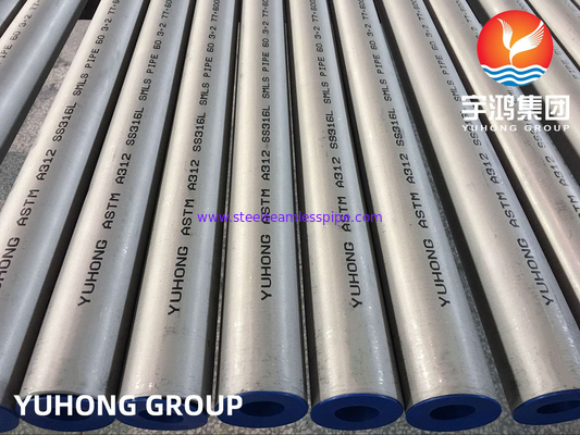ASTM A312/ASTM труба нержавеющей стали TP316/316L A511 (1,4404) безшовная замариновало обожженную аттестацию ABS
