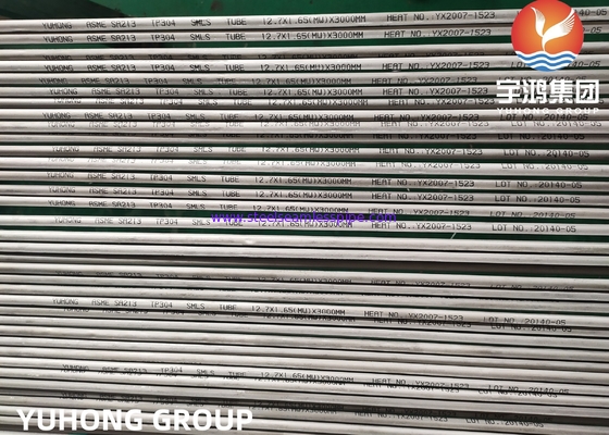 ASME SA213 TP304, 1.4301, S30400 Бесшовная трубка из нержавеющей стали для теплообменников
