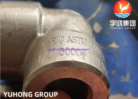 ВЫКОВАННЫЕ РАЗМЕРЫ ЛОКТЯ СВАРКИ ГНЕЗДА 90 DEG   ASTM A182 F53 NPS 1/2 до 4