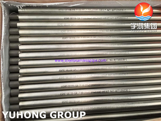 Трубки трубы ASME SB338/ASTM A338 GR.7 сплава титана безшовные